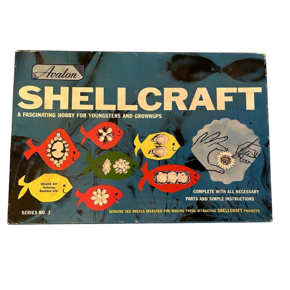 Vintage Avalon Shellcraft Craft Hobby Kit Unopened Series No. 3 Great Shape